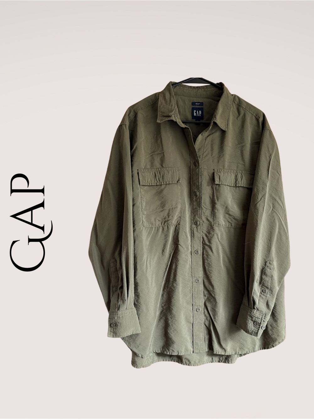 GAP Women’s Olive The Big Shirt